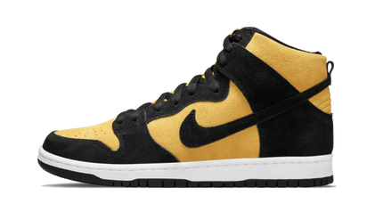 Nike SB Dunk High Pro Maize and Black czarny-żółty - widok główny z boku | Saturaise.com