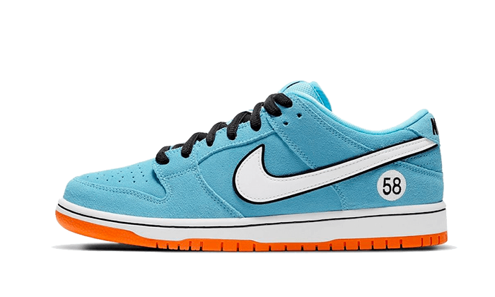 Yeezy SB Dunk Low Club 58 Gulf czarny-biały - widok główny z boku | Saturaise.com