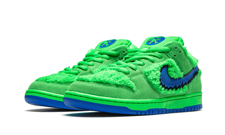 Kup oryginalne SB Dunk Low Grateful Dead Bears Green CJ5378-300 - widok z drugiego boku - Sneakersy