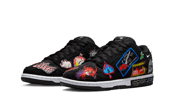 SB Dunk Low Neckface - Kup oryginalne SB Dunk Low Neckface - widok z drugiego boku - Sneakersy