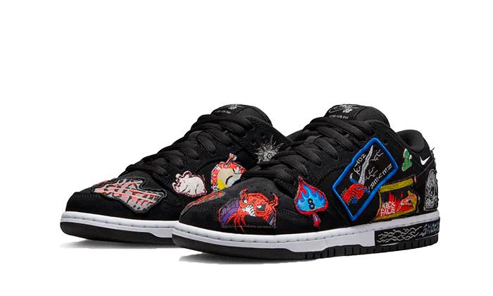 Kup oryginalne SB Dunk Low Neckface - widok z drugiego boku - Sneakersy