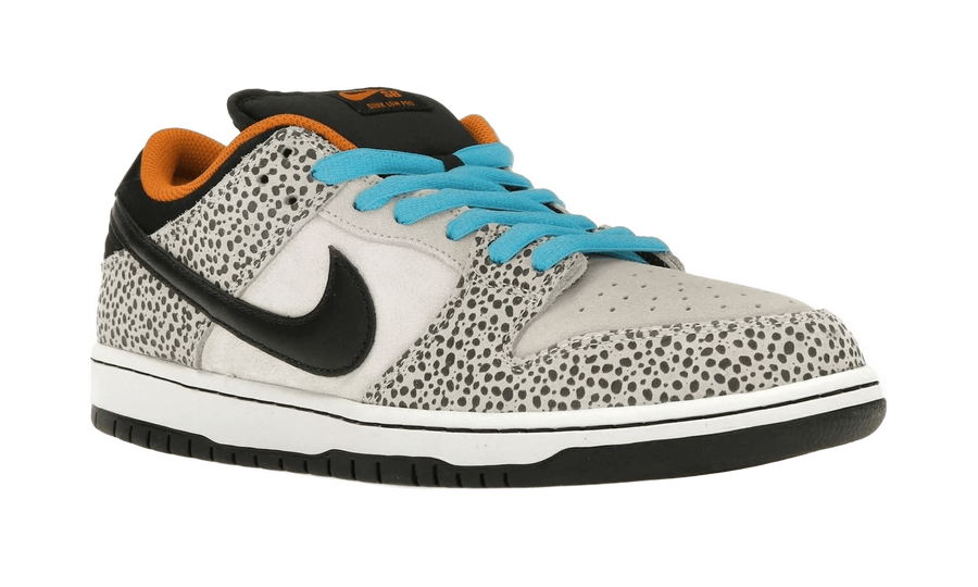Buty Yeezy Nike SB Dunk Low Electric Pack Olympic "Safari" - widok z przodu - Rozmiary EU