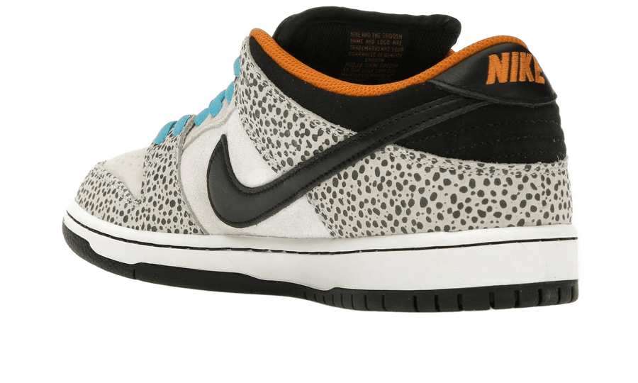 Yeezy Nike SB Dunk Low Electric Pack Olympic "Safari" czarny-biały - detale i podeszwa | Saturaise.com
