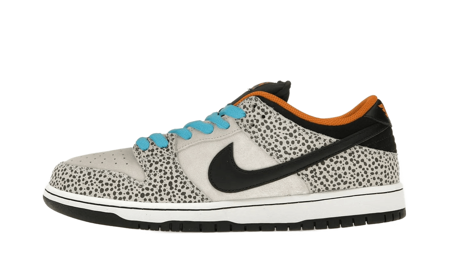 Yeezy Nike SB Dunk Low Electric Pack Olympic "Safari" czarny-biały - widok główny z boku | Saturaise.com