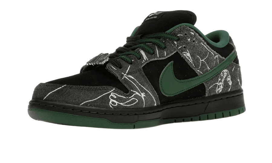 There Skateboards x Nike SB Dunk Low "Black" - widok z góry - Dostawa 24h - Darmowa wysyłka