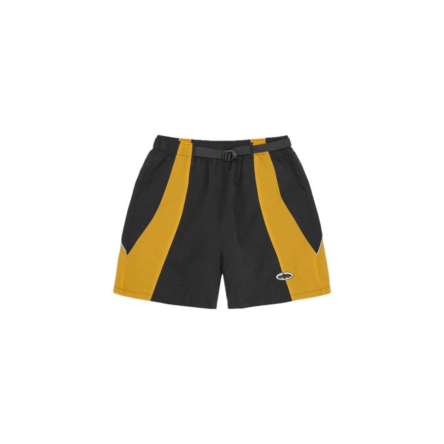 Corteiz Corteiz Spring Shorts Black Yellow czarny-żółty - widok główny z boku | Saturaise.com