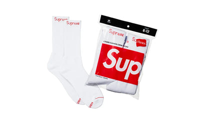 Skarpety Supreme Hanes White – 4 Sztuki