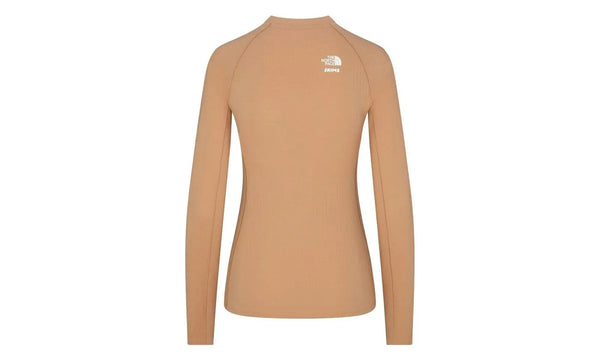 SKIMS x TNF Dotknit Long Sleeve Top Ochre - SKIMS x TNF Dotknit Long Sleeve Top Ochre - widok z drugiego boku - Premium Quality