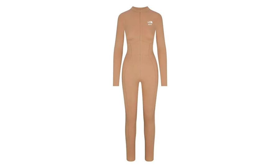 Saturaise SKIMS x TNF Refina Bodysuit Ochre żółty - widok główny z boku | Saturaise.com