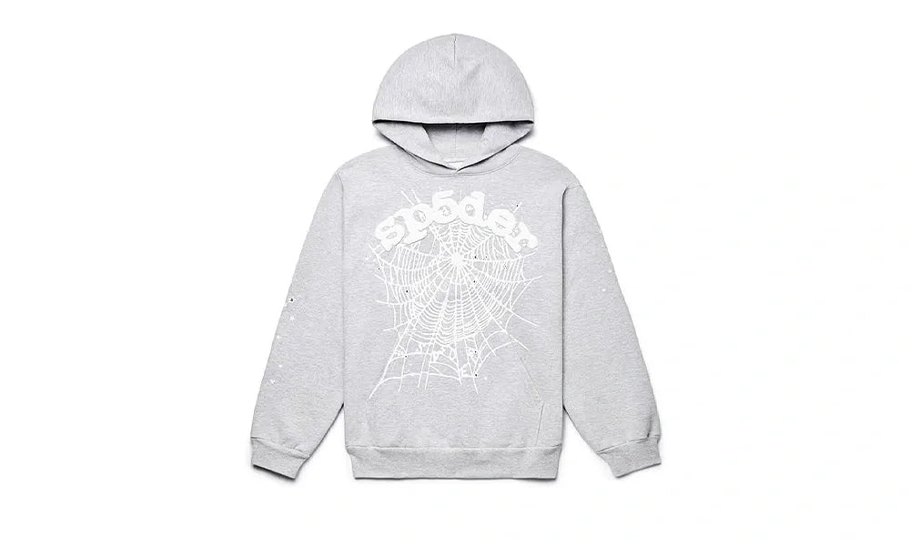 Sp5der OG Web Hoodie Heather Grey