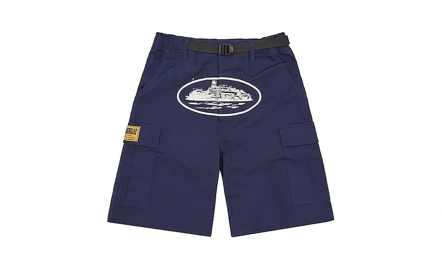 Spodenki Cargo Corteiz Alcatraz Navy