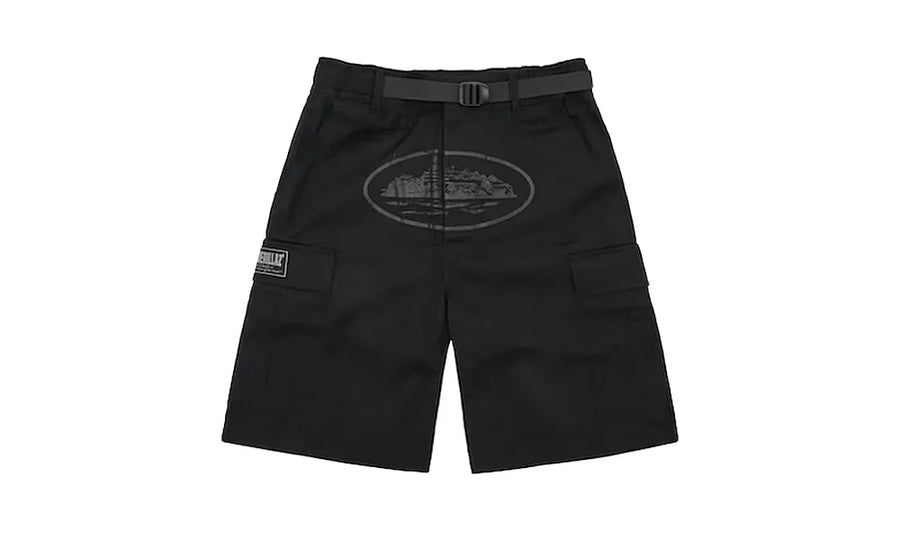 Spodenki Cargo Corteiz Alcatraz Triple Black