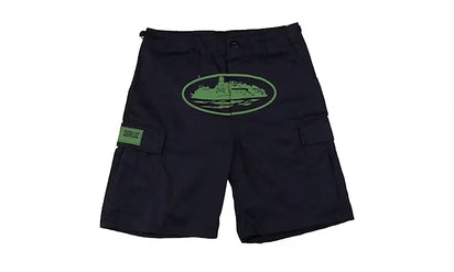 Spodenki Cargo Corteiz Guerillaz Black/Green