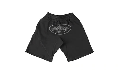 Spodenki Dresowe Corteiz Alcatraz Triple Black