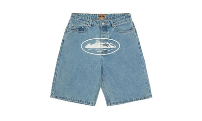 Spodenki Dżinsowe Corteiz Baggy Stonewash