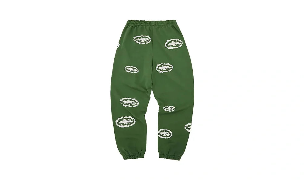 Spodnie Dresowe Corteiz x Denim Tears Island Wreath Sweatpant Green - zdjęcie 2