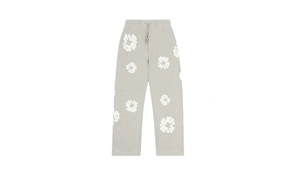 Spodnie Dresowe Denim Tears Cotton Wreath Pants Open Hem Grey