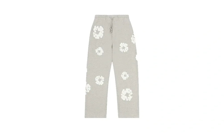 Spodnie Dresowe Denim Tears Cotton Wreath Pants Open Hem Grey