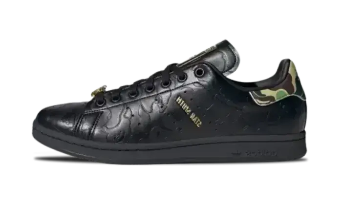 Adidas Adidas Stan Smith Bape 30th Anniversary Black czarny-brązowy - widok główny z boku | Saturaise.com