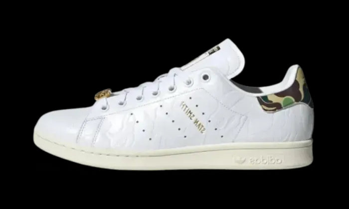 Bape Stan Smith Bape 30th Anniversary White biały-brązowy - widok główny z boku | Saturaise.com