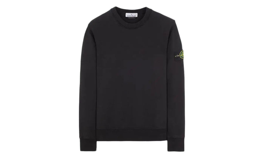 Stone Island Stone Island Crewneck Sweatshirt Black - widok główny z boku - Streetwear