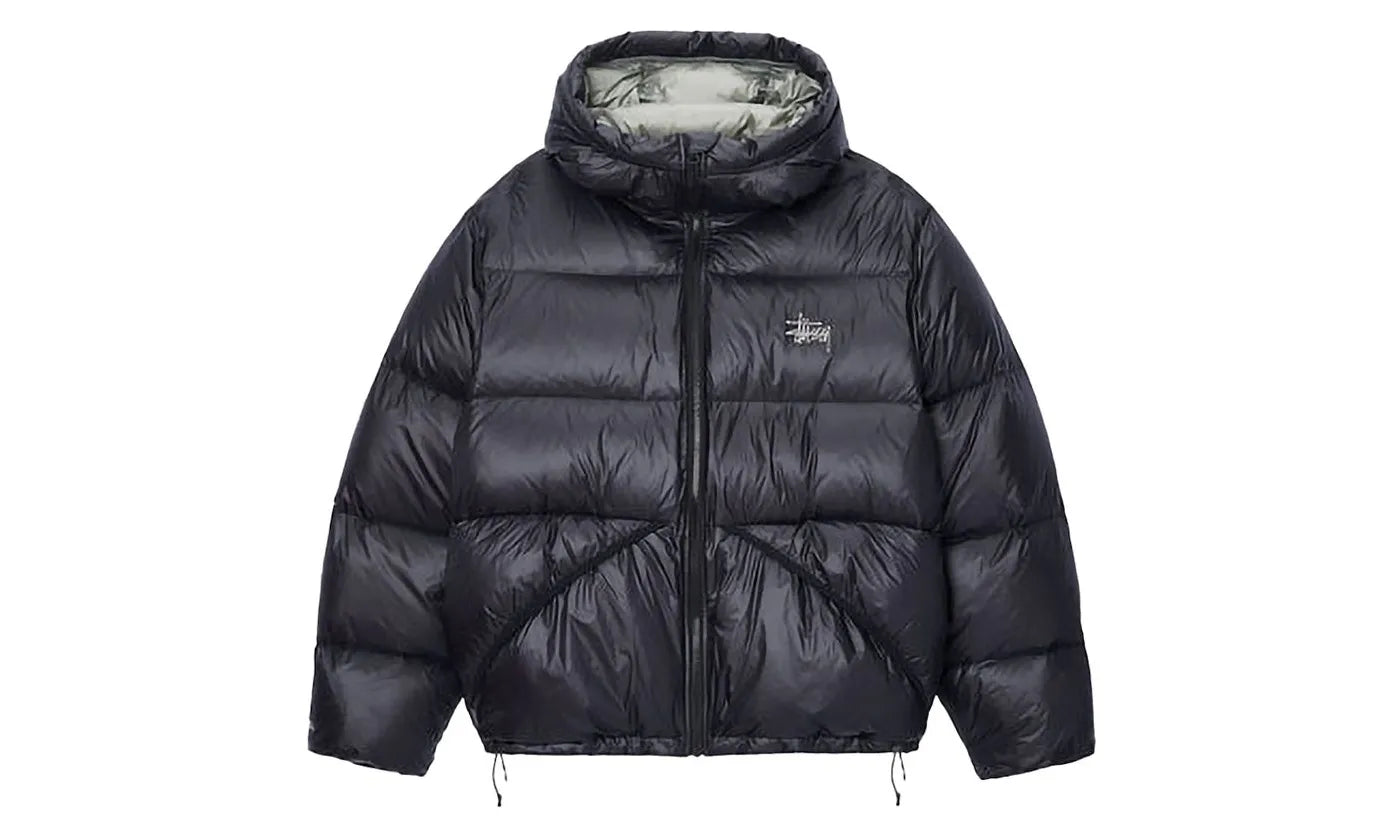 Stussy Stussy Down Micro Ripstop Parka Phantom Black - widok główny z boku - Streetwear