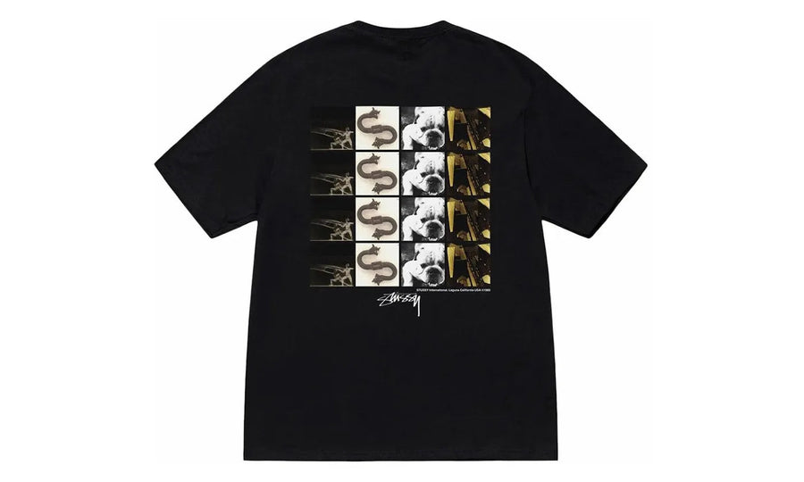 Stussy Stussy Grid Tee Black - widok główny z boku - Streetwear