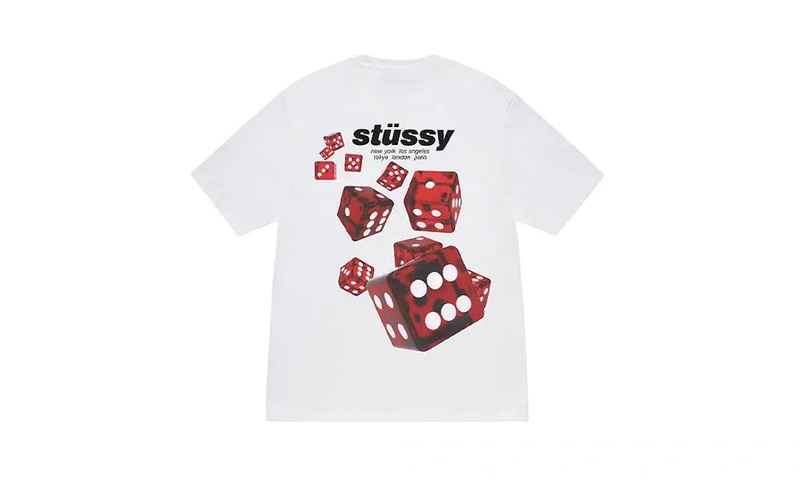 Stussy Rollers Tee White