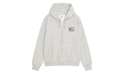 Stussy x Nike Fleece Zip Hoodie Grey Heather (FW25)