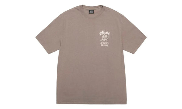 Stussy x Our Legacy Work Shop 8 Ball Yin Yang Pigment Dyed Tee Taupe - Stussy x Our Legacy Work Shop 8 Ball Yin Yang Pigment Dyed Tee Taupe - widok z drugiego boku - Premium Quality