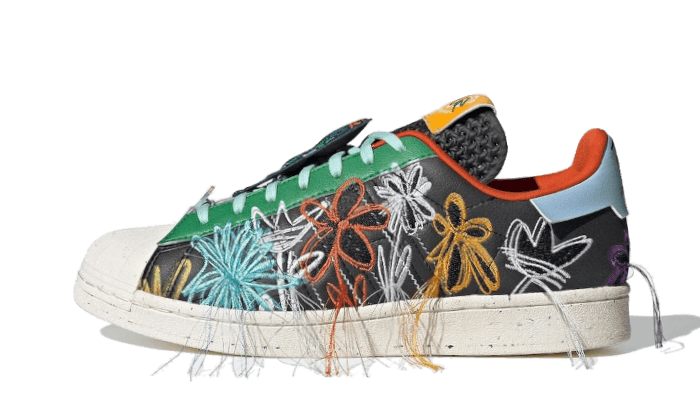 Adidas Superstar Sean Wotherspoon Superearth Black czarny-czerwony - widok główny z boku | Saturaise.com