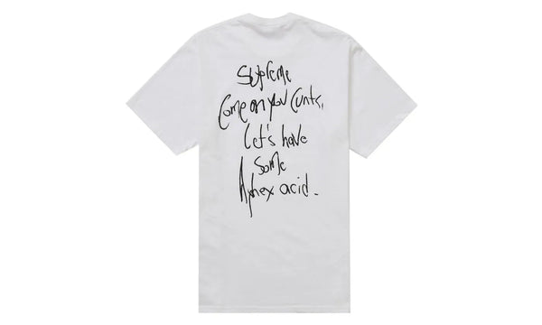 Supreme Aphex Twin Windowlicker Tee White - Supreme Aphex Twin Windowlicker Tee White - widok z drugiego boku - Premium Quality