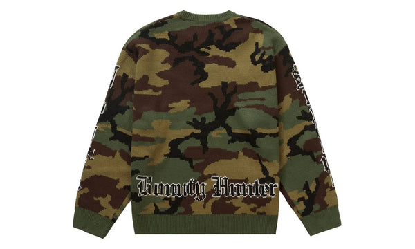 Supreme Bounty Hunter Sweater Woodland Camo - Supreme Bounty Hunter Sweater Woodland Camo - widok z drugiego boku - Premium Quality