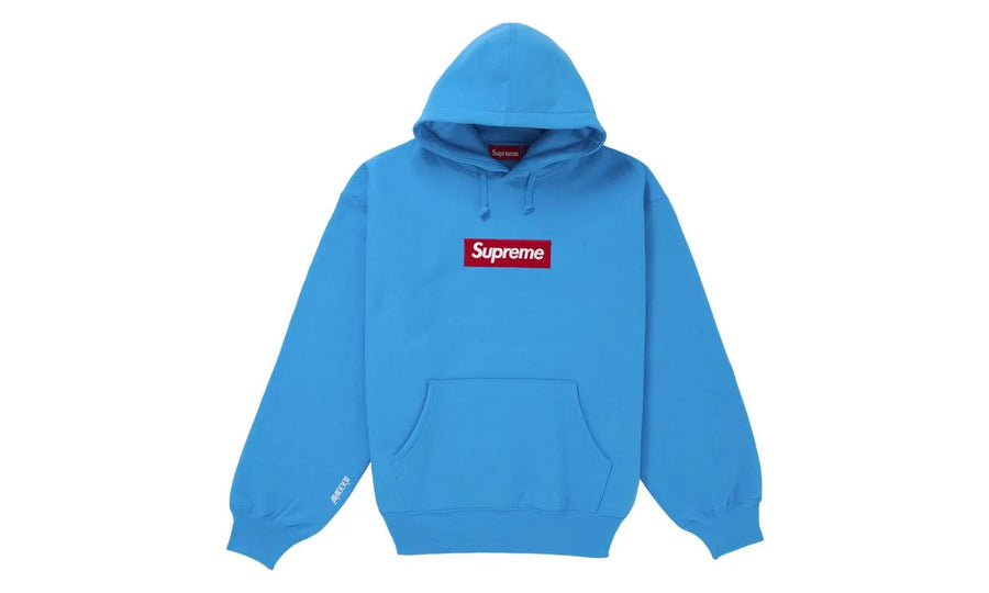 Supreme Box Logo Hooded Sweatshirt Cyan (FW25)