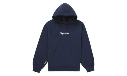 Supreme Box Logo Hooded Sweatshirt Navy (FW25)