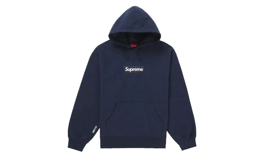 Supreme Box Logo Hooded Sweatshirt Navy (FW25)
