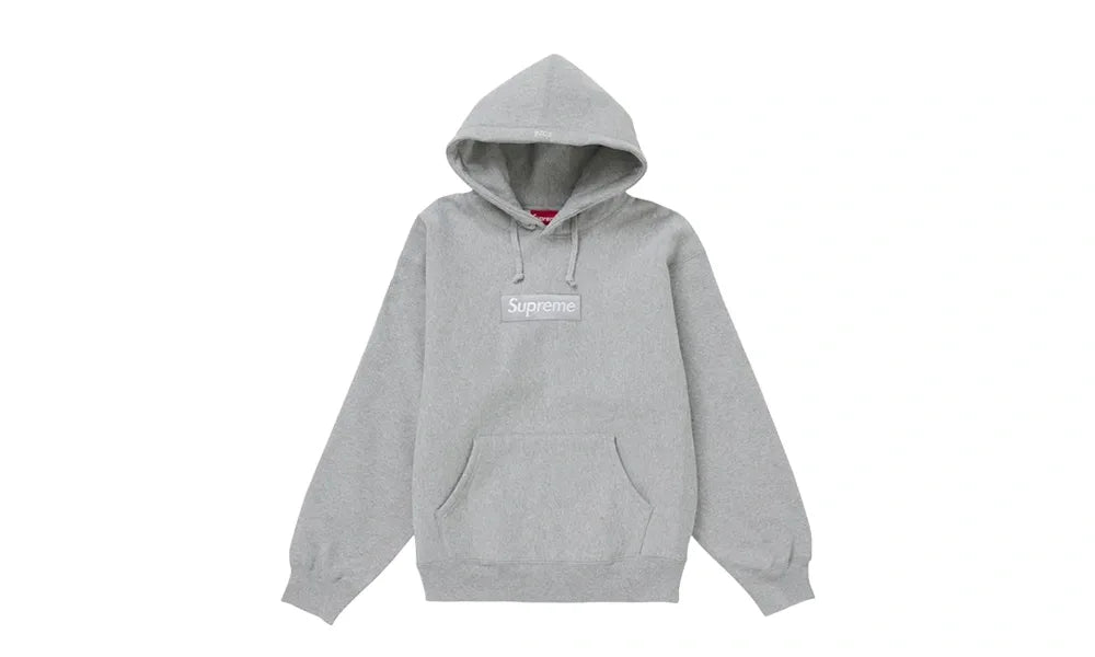 Supreme Box Logo Hooded Sweatshirt Heather Grey (FW25)