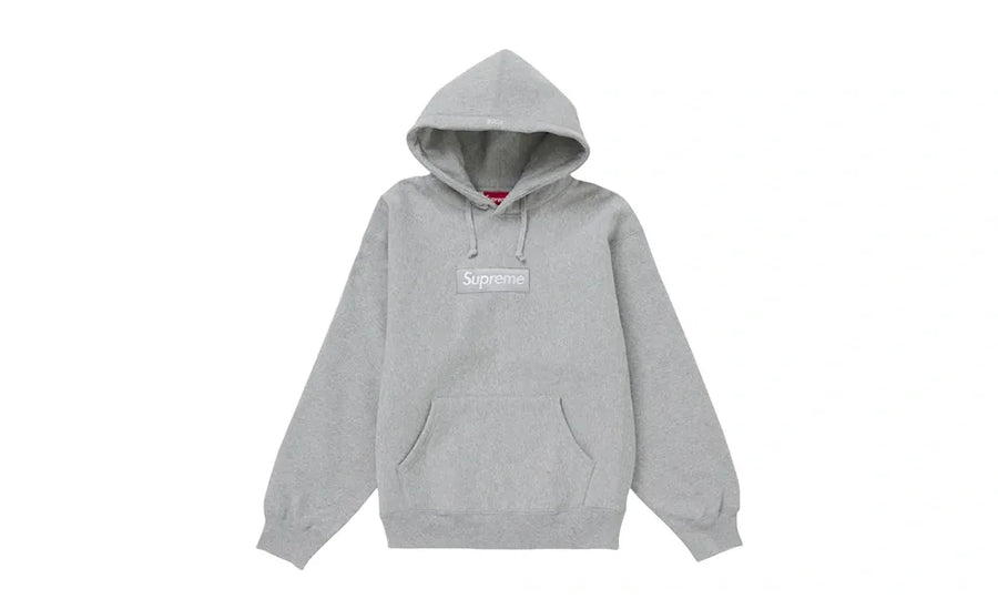 Supreme Box Logo Hooded Sweatshirt Heather Grey (FW25)