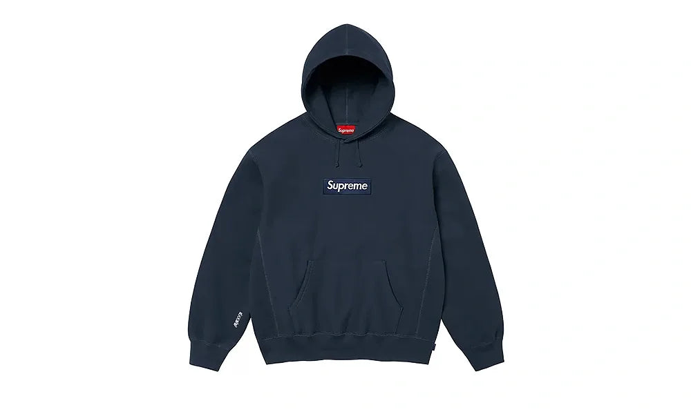 Supreme Box Logo Hooded Sweatshirt Navy (FW25)