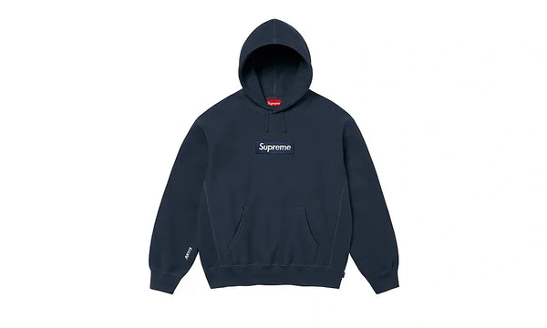 Supreme Box Logo Hooded Sweatshirt Navy (FW25)