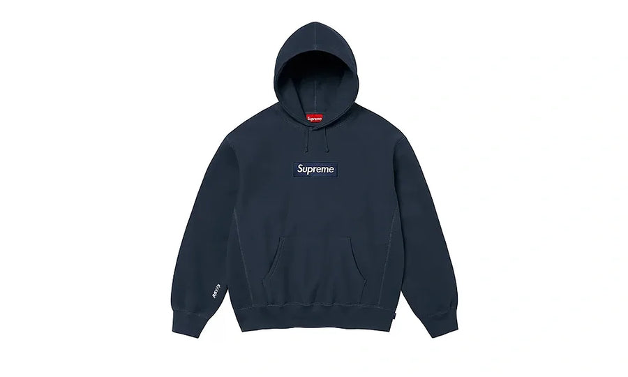 Supreme Box Logo Hooded Sweatshirt Navy (FW25)