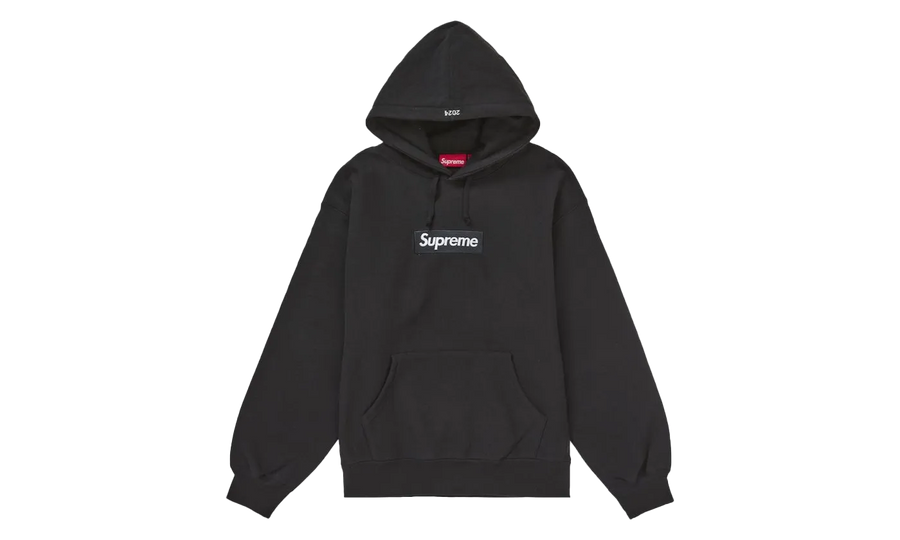 Supreme Supreme Box Logo Hooded Sweatshirt Sweatshirt (FW24) Black - widok główny z boku - Streetwear
