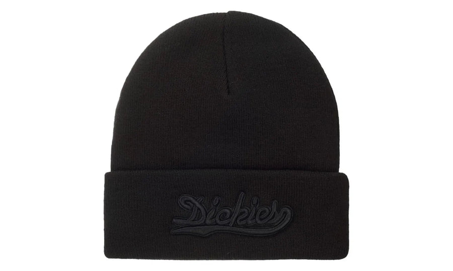 Supreme Dickies Beanie Black (FW23) - widok z drugiego boku - Markowe dodatki