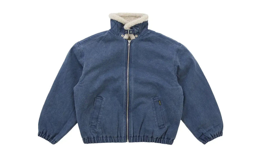 Supreme Faux Sherling Lined Bomber Jacket (FW25) Navy