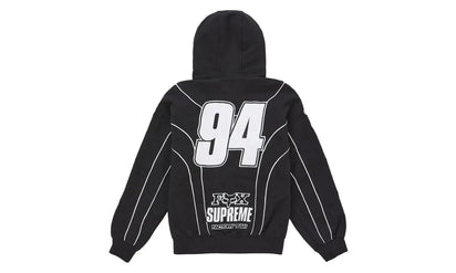Fox Racing x Supreme Zip Up Hooded Sweatshirt Black