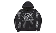 Fox Racing x Supreme Zip Up Hooded Sweatshirt Black