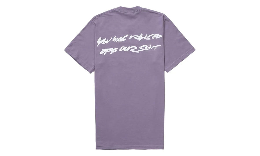 Supreme Futura Box Logo Tee Dusty Purple - widok z drugiego boku - Premium Quality
