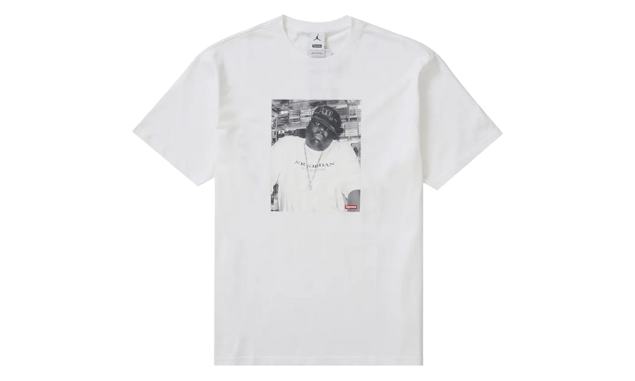 Supreme Supreme Jordan Biggie S S Top White - widok główny z boku - Streetwear
