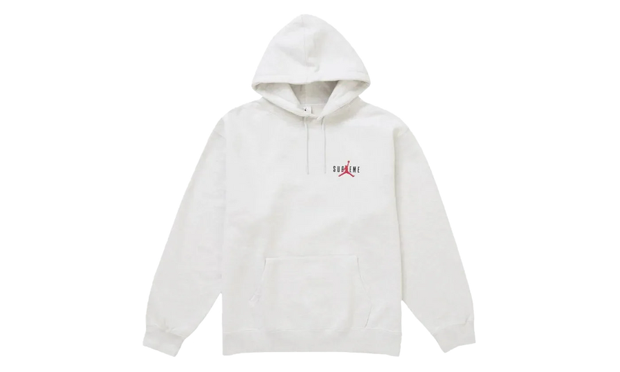 Supreme Supreme Jordan Hooded Sweatshirt (FW24) Ash Grey - widok główny z boku - Streetwear