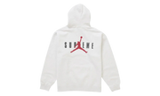 Supreme Jordan Hooded Sweatshirt (FW24) Ash Grey - widok z drugiego boku - Premium Quality